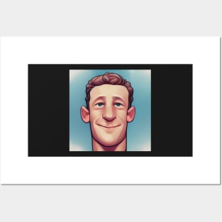 Mark Zuckerberg | Comics Style Posters and Art